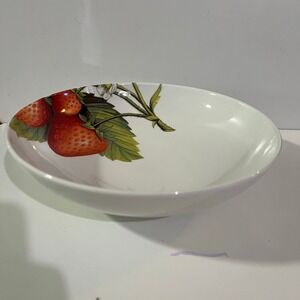 Portmeirion Eden Fruits Apple Cherry Blossom Coupe Soup Bowl 9 in cottagecore